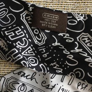 Coach silk scarf / headband